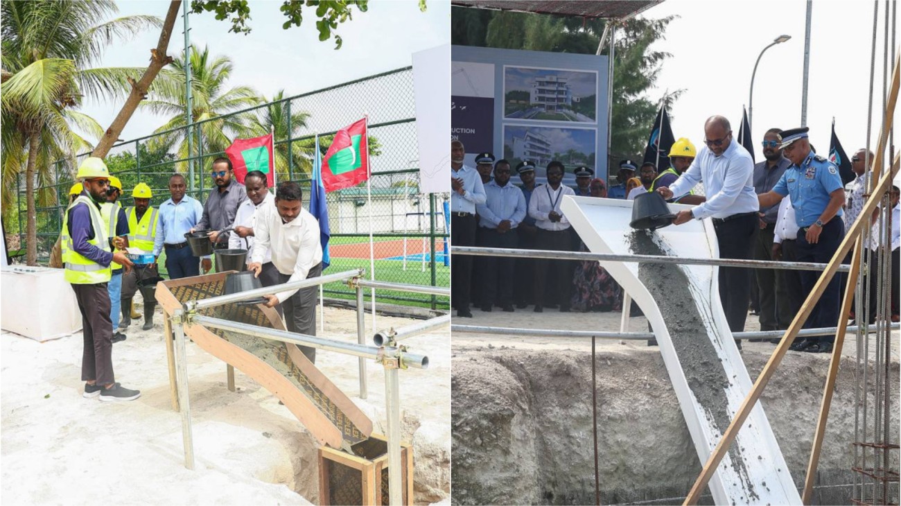 އެމްޓީސީސީ އިން ދުވާފަރުގައި ވޮލީ ކޯޓުގެ މަސައްކަތް ފަށައި، ފުލުހުންގެ މަރުކަޒުގެ ބިންގާ އަޅައި އަމަލީ މަސައްކަތް ފަށައިފި