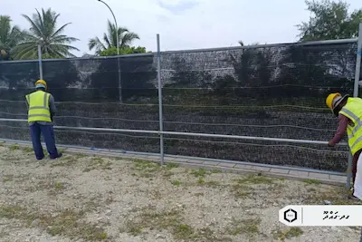 ގައްދޫ ފިޓްނަސް އެންޑް ރެކްރިއޭޝަން ސެންޓަރުގެ ފުޓިންގ މާކް ކުރުމުގެ މަސައްކަތް ފަށައިފި