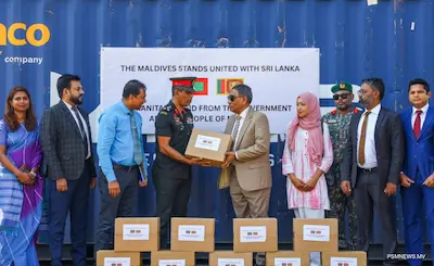 ރާއްޖެއިން ހަދިޔާކުރި 25،000 މަސްދަޅު ކޭސް ލަންކާއާ ރަސްމީކޮށް ޙަވާލު ކޮށްފި