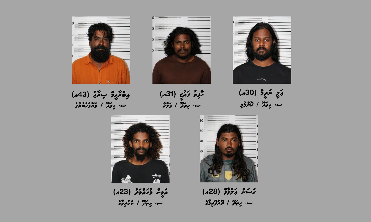 އޮޕަރޭޝަން އަލިމަގު- އައްޑޫގައި ފުޅާދާއިރާއެއްގައި މަސްތުވާތަކެތީގެ ވިޔަފާރިކުރާ ނެޓްވޯކެއްގެ 5 މީހަކު ބަންދަށް