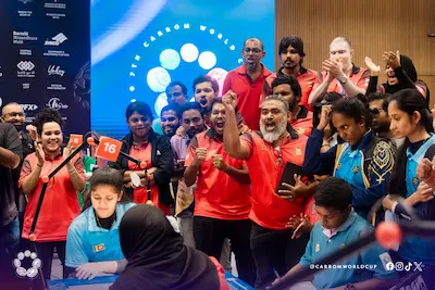 ކެރަމް ވޯލްޑް ކަޕް: ރާއްޖޭގެ އަންހެން ޓީމުން ރިހި މެޑެލް ހާސިލްކޮށް، ތާރީހުގެ ތެރެއަށް