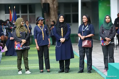 އަންހެންކުދިންގެ ދުވަވާ ގުޅިގެން ބޭއްވި ހިނގާލުމުގައި މެޑަމް ސާޖިދާ ބައިވެރިވެ ވަޑައިގެންފި