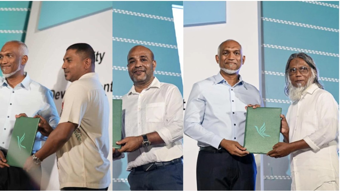 ކުރީގެ ވަޒީރު މަހްލޫފް، ނޫސްވެރިޔާ އިމާދު ލަތީފް އަދި ބަނބުކެޔޮ ހަސަންވެސް ޕީއެންސީއަށް