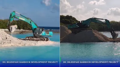 ށ. ބިލެތްފަހި ބަނދަރުގެ މަސައްކަތުގެ %86 ނިމުމަކަށް