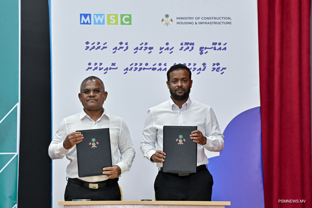 ފޭދޫ ހިއްކި ސަރަހައްދުގައި ފެނާއި ނަރުދަމާ ނިޒާމު ގާއިމުކުރުމުގެ މަޝްރޫޢޫ އެމްޑަބްލިއުއެސްސީ އަށް