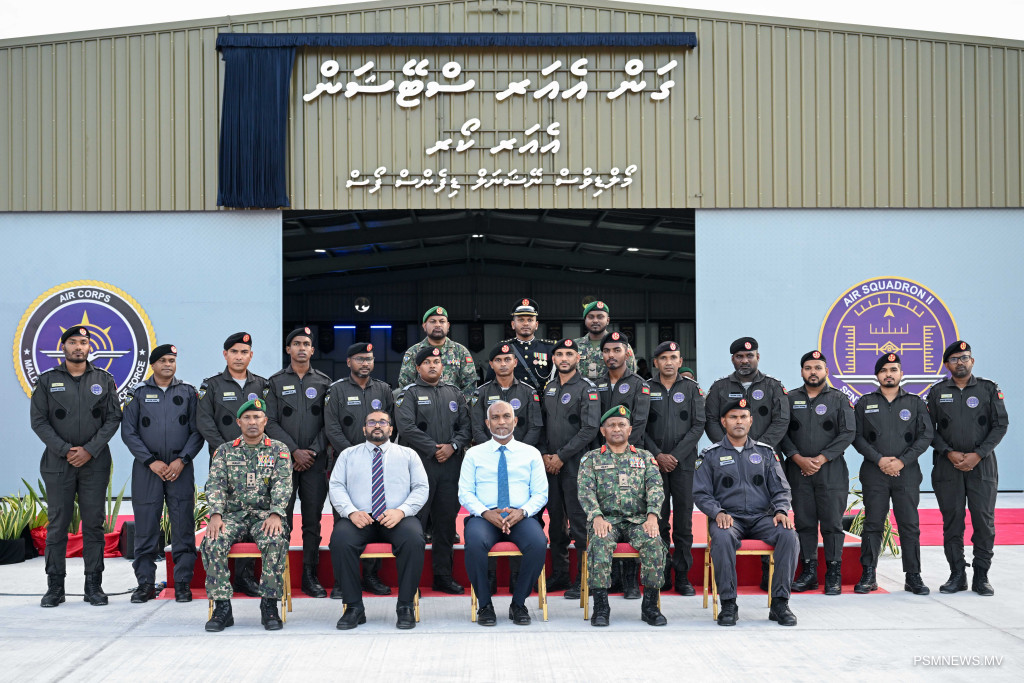 ޤައުމީ ދިފާޢީ ބާރުގެ ފުރަތަމަ އެއާ ސްޓޭޝަން ރައީސް އިފްތިތާހު ކޮށްދެއްވައިފި
