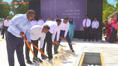 ހުޅުދޫ އަދި މީދޫގެ މަގުތައް ޒަމާނީ ފެންވަރަށް ތަރައްޤީކުރުމެ އަމަލީ މަސައްކަތް ފަށައިފި