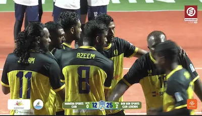 ނިލަންދޫ ރާވެރިޔާ 2025: އަޒީމްގެ މޮޅު ކުޅުމާއިއެކު މަރަޓާގެ މައްޗަށް ސީދާ 3 ސެޓުން ބޮންބޮން ސްޕޯޓްސް ކުލަބުން މޮޅު ހޯދައިފި