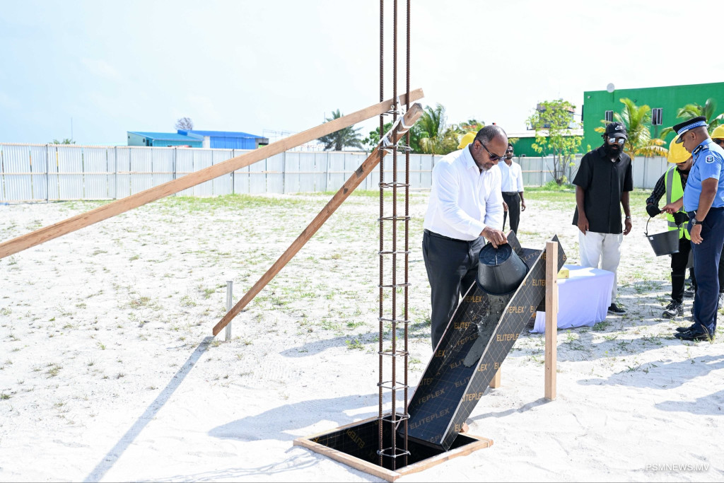 ޅ ހިންނަވަރުގައި އިމާރާތް ކުރާ ފުލުހުންގެ މަރުކަޒުގެ ޢަމަލީ މަސައްކަތް އާރްޑީސީ އިން ފަށައިފި