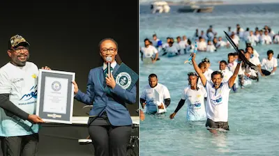 ފަޚުރުވެރި ކާމިޔާބީއެއް؛ އެއްފަހަރާ އެންމެ ގިނަ މީހުން ސްނޯކްލިން ކުރުމުގެ ދުނިޔޭގެ ރެކޯޑު ރާއްޖެއަށް!