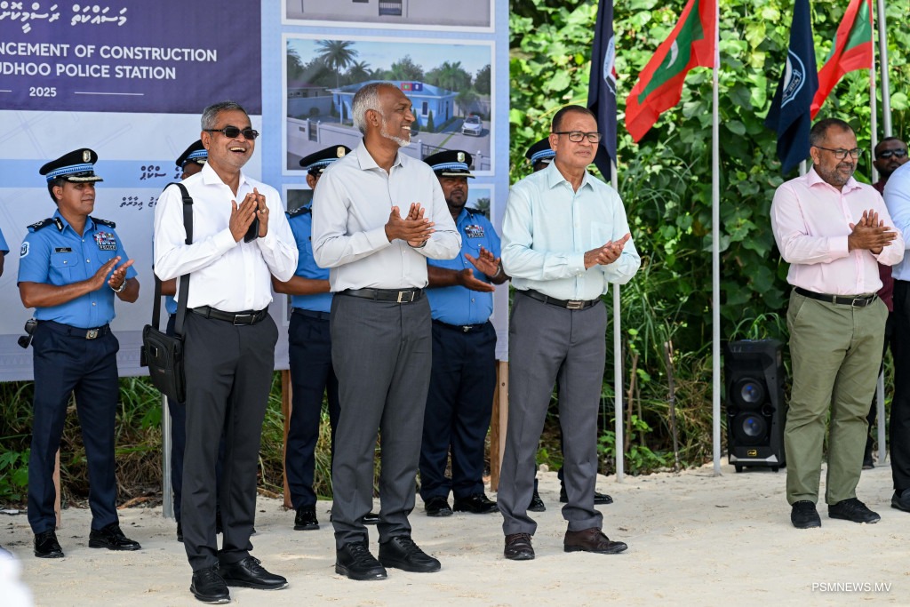ނަރުދޫގައި އަލަށް އިމާރާތްކުރާ ފުލުހުންގެ މަރުކަޒުގެ ޢަމަލީ މަސައްކަތް ފަށައިފި