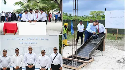 ށ ފީވަކުގައި އެމްޓީސީސީ އިން އަޅާ ސުކޫލުގެ އަމަލީ މަސައްކަތް ފަށައި، ފެނަކަ އިން ތަރައްގީކުރާ ފިޓްނެސް ސެންޓަރުގެ ބިންގާ އަޅައިފި