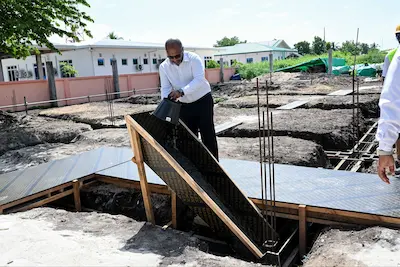 ނޫމަރާގަ އަލަށް އިމާރާތްކުރާ ފުލުހުންގެ މަރުކަޒުގެ އަމަލީ މަސައްކަތް ފަށައިފި
