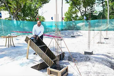 އޮމަދޫ ފުލުހުންގެ މަރުކަޒު، އައު އިމާރާތުގެ ބިންގާ އަޅައިފި