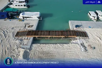 މާފުށީ ބަނދަރު ތަރައްގީ ކުރުމުގެ މަސައްކަތުގެ %61 ނިމުމަކަށް