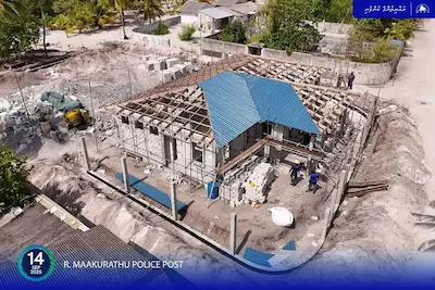 މާކުރަތު ޕޮލިސް ސްޓޭޝަން އިމާރާތުގެ ފުރާޅާއި ބައުންޑްރީ ވޯލްގެ މަސައްކަތް ފަށައިފި