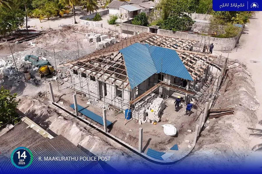 މާކުރަތު ޕޮލިސް ސްޓޭޝަން އިމާރާތުގެ ފުރާޅާއި ބައުންޑްރީ ވޯލްގެ މަސައްކަތް ފަށައިފި