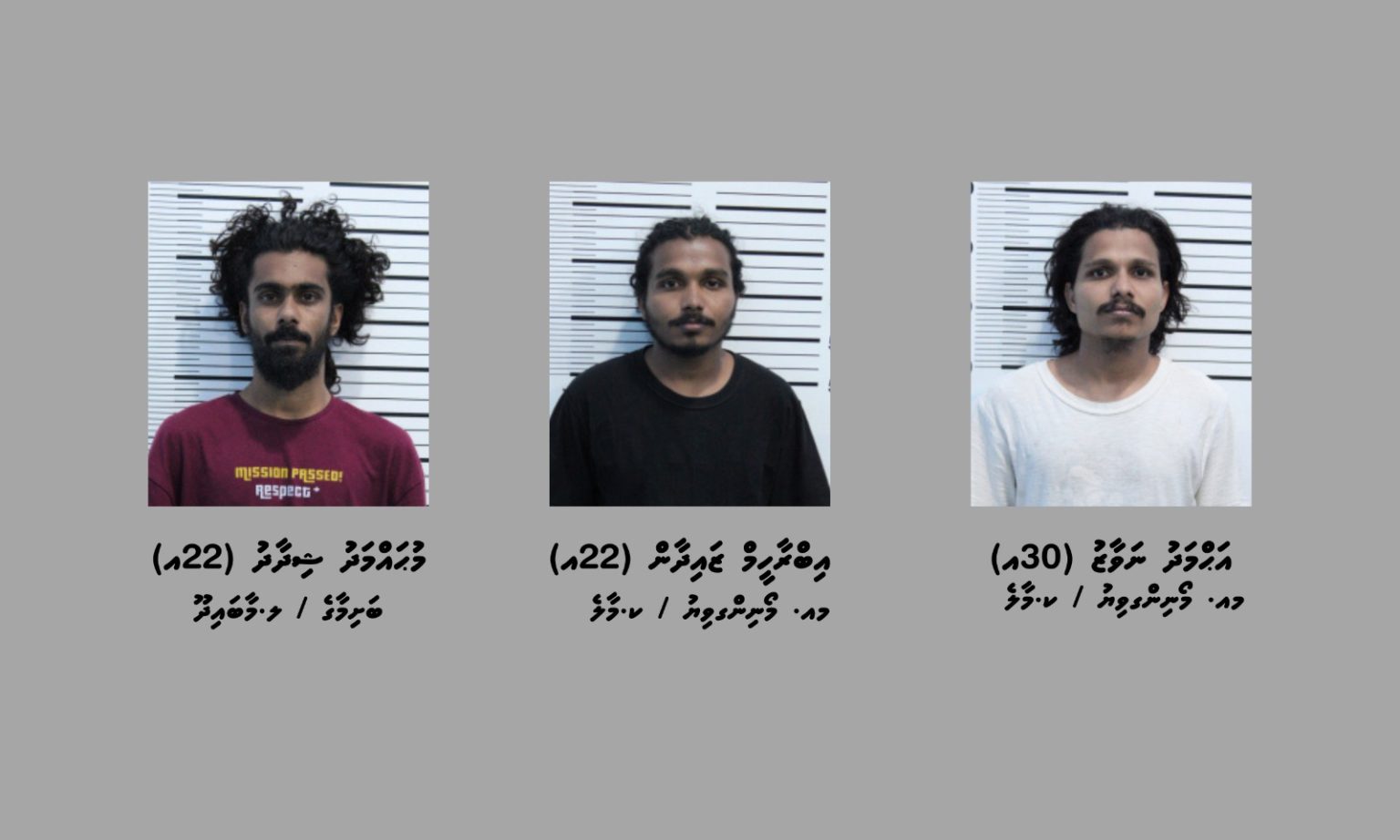 ގޭންގް ކުށްތަކުގެ އައު ގާނޫނުގެ ދަށުން ހައްޔަރުކުރި 3 މީހުންގެ ވަނަވަރު އާންމު ކޮށްފި
