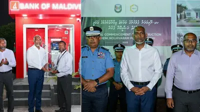 ނޮޅިވަރަމުގައި އިމާރާތްކުރާ ފުލުހުންގެ މަރުކަޒުގެ ޢަމަލީ މަސައްކަތް ފަށައި އޭޓީއެމްގެ ހިދުމަތް ފަށައިފި