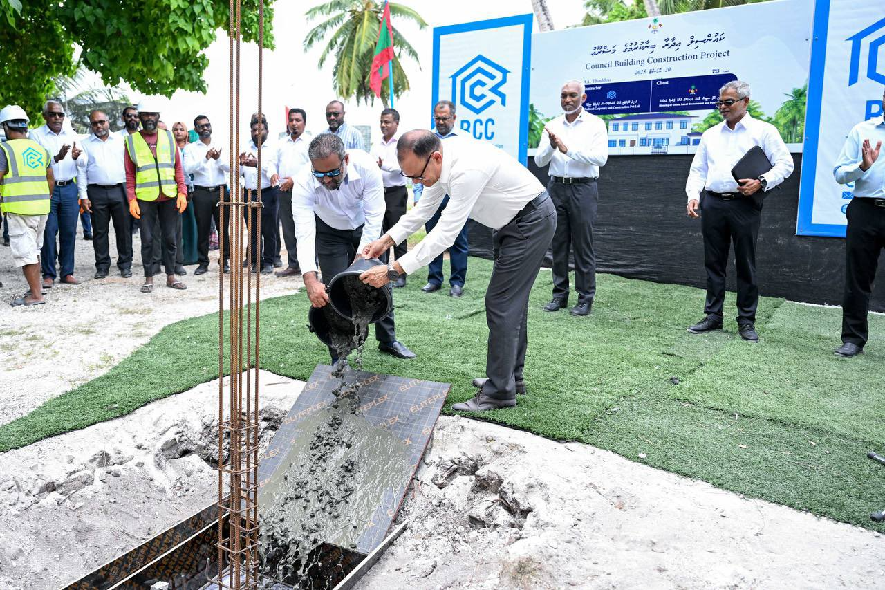 ތޮއްޑޫ ކައުންސިލްގެ އައު އިމާރާތުގެ ޢަމަލީ މަސައްކަތް ފަށައިފި