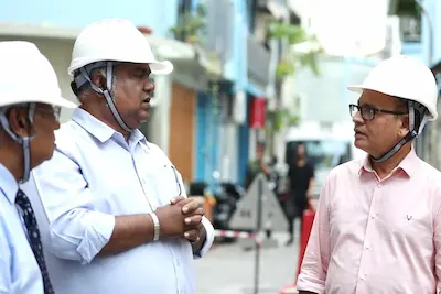 ޕޮލިސް ފެމިލީ އެންޑް ޗައިލްޑް ޕްރޮޓކްޝަން ބިލްޑިންގ ނިންމުމަށް ކުރަމުންދާ މަސައްކަތް ވަޒީރު ބައްލަވައިލައްވައިފި