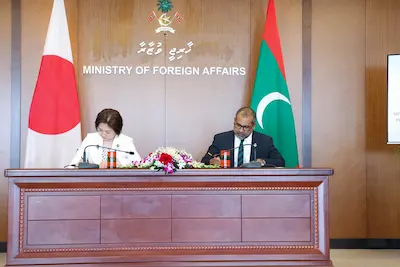 މާލޭ ވަށައި އޮންނަ ތޮށި މަރާމާތުކުރުމަށް ޖަޕާނުން އެހީދިނުމާ ގުޅޭ އެއްބަސްވުމުގައި ސޮއިކޮށްފި