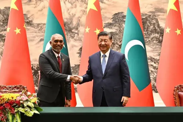 ޗައިނާގެ ރައީސްގެ ފަރާތުން މިނިވަންދުވަހުގެ ތަހުނިޔާ، ރައީސް ޑރ. މުއިއްޒު އަށް ފޮނުއްވައިފި