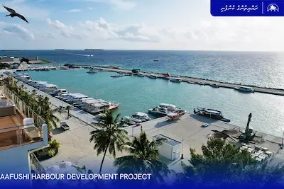 މާފުށީ ބަނދަރު ތަރައްގީ ކުރުން؛ މަސައްކަތުގެ 59 އިންސައްތަ ނިންމާލައިފި