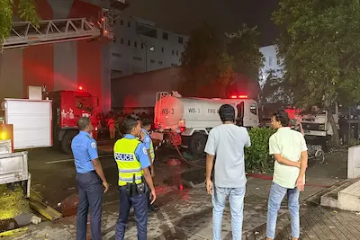 އެންސިސް ގުދަނުގައި އަލިފާނުގެ ހާދިސާއެއް، ފުލުހުންނާއި ސިފައިން ހަރަކާތްތެރި ވަނީ