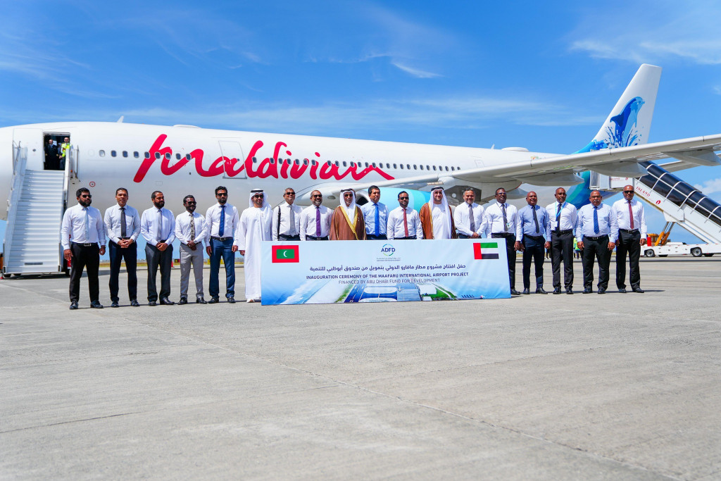 މާފަރު އެއާޕޯޓް ތަރައްޤީކޮށް ނިންމައި، ވައިޑް-ބޮޑީ ފްލައިޓް ޖައްސަން ފަށައިފި