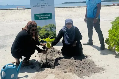 މ. އަތޮޅު ތިން ރަށެއްގަ ފަސް މިލިއަން ގަސް އިންދުމުގެ ޙަރަކާތް ކާމިޔާބީއާއެކު ކުރިއަށް!