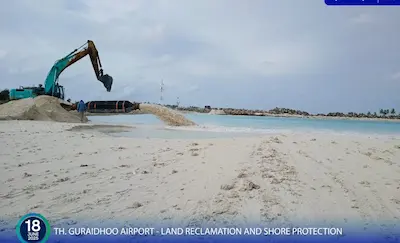 ތ. ގުރައިދޫ އެއަރޕޯޓަށް ބޭނުންވާ ބިން ހިއްކުމުގެ ޢަމަލީ މަސައްކަތް ފަށައިގެން ކުރިއަށް!