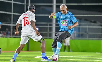 ފުޓްބޯޅައަށް ހައްގު މަގާމު އަނބުރާ ހޯދައިދިނުމުގެ މަސައްކަތް ދަނީ ކާމިޔާބު ވަމުން: ރައީސް