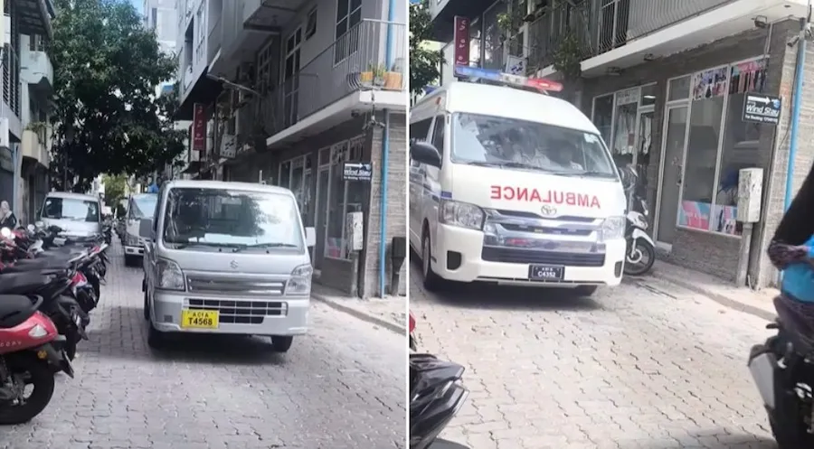 ސައިރަން އަޅަމުން ދިޔަ އެމްބިއުލާންސަކަށް ޖާގަ ނުދީ ޕިކަޕަކުން މުދާ ބޭލި މައްސަލައެއް ބަލަނީ