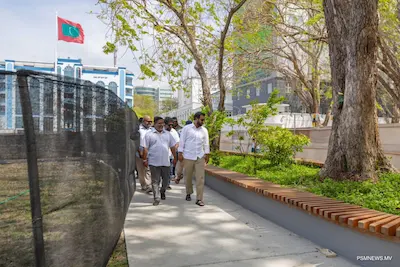 ޖުމްހޫރީ މައިދާނުގެ އާބާތުރަ ފިލުވައި، ތަރައްޤީކުރުމުގެ %90 ނިމި، ވަގުތީ ގޮތުން ހުޅުވާލައިފި