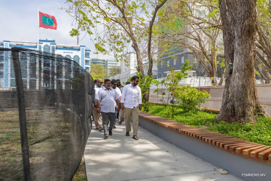 ޖުމްހޫރީ މައިދާނުގެ އާބާތުރަ ފިލުވައި، ތަރައްޤީކުރުމުގެ %90 ނިމި، ވަގުތީ ގޮތުން ހުޅުވާލައިފި