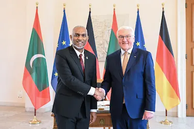 ޖަރުމަނު ވިލާތަށް ކުރެއްވި ދަތުރުފުޅު ނިންމަވާ ލެއްވުމަށްފަހު ރައީސް މާލެ ވަޑައިގެންފި
