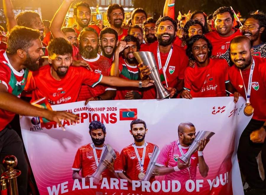 ގައުމީ ފުޓްސަލް ޓީމުގެ ކާމިޔާބީ ފާހަގަކުރުމާއެކު، ހަވާއެރުވުމާއި އެހެން ހަރަކާތްތަކާއެކު ހޫނު މަރުހަބާއެއް!