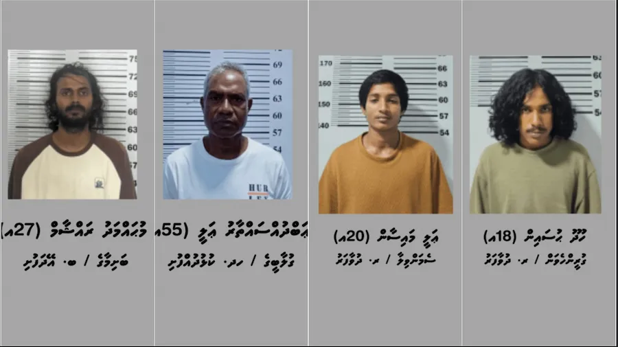 3 ރަށަކުން މަސްތުވާތަކެއްޗާއެކު 4 މީހަކު ހައްޔަރަށް
