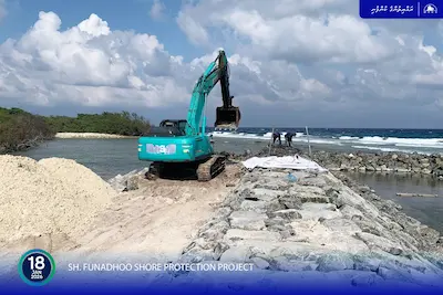 ށ ފުނަދޫ ގޮނޑުދޮށް ހިމާޔަތް ކުރުމުގެ 68 އިންސައްތަ މަސައްކަތް ނިމިއްޖެ