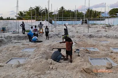 ގެމަނަފުށީގައި ތަރައްގީ ކުރަމުންދާ ޕޮލިސް ސްޓޭޝަންގެ މަސައްކަތް ހަލުވިކަމާއެކު ކުރިއަށް