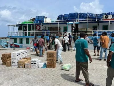 ހަވާސާ ބޯޓު އަޑިއަށްދާ ކަމުގެ މައުލޫމާތު ލިބިގެން އެމްއެންޑީއެފް އިން އެހީ ވެއްޖެ