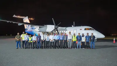 ފުނަދޫ އެއަރޕޯޓު ރޭގަނޑު މަތިންދާ ބޯޓު ޖެއްސޭ ގޮތަށް ތަރައްގީކޮށް، ޓެސްޓް ފްލައިޓް ޖައްސައިފި
