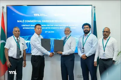 ތިލަފުށީ ބައިނަލްއަޤްވާމީ ބަނދަރުގެ ކީ-ވޯލް ހެދުމަށް ޗައިނާގެ ހާބަރ އިންޖިނިއަރިންގ ކޮމްޕެނީ އާ ހަވާލުކޮށްފި